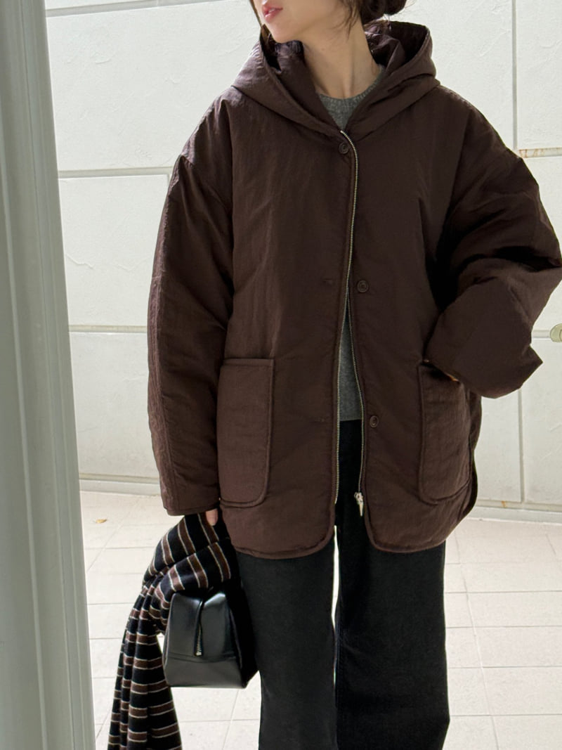 Amygrace - Korean Women Fashion - #momslook - 3M Hood Padding Jacket - 4