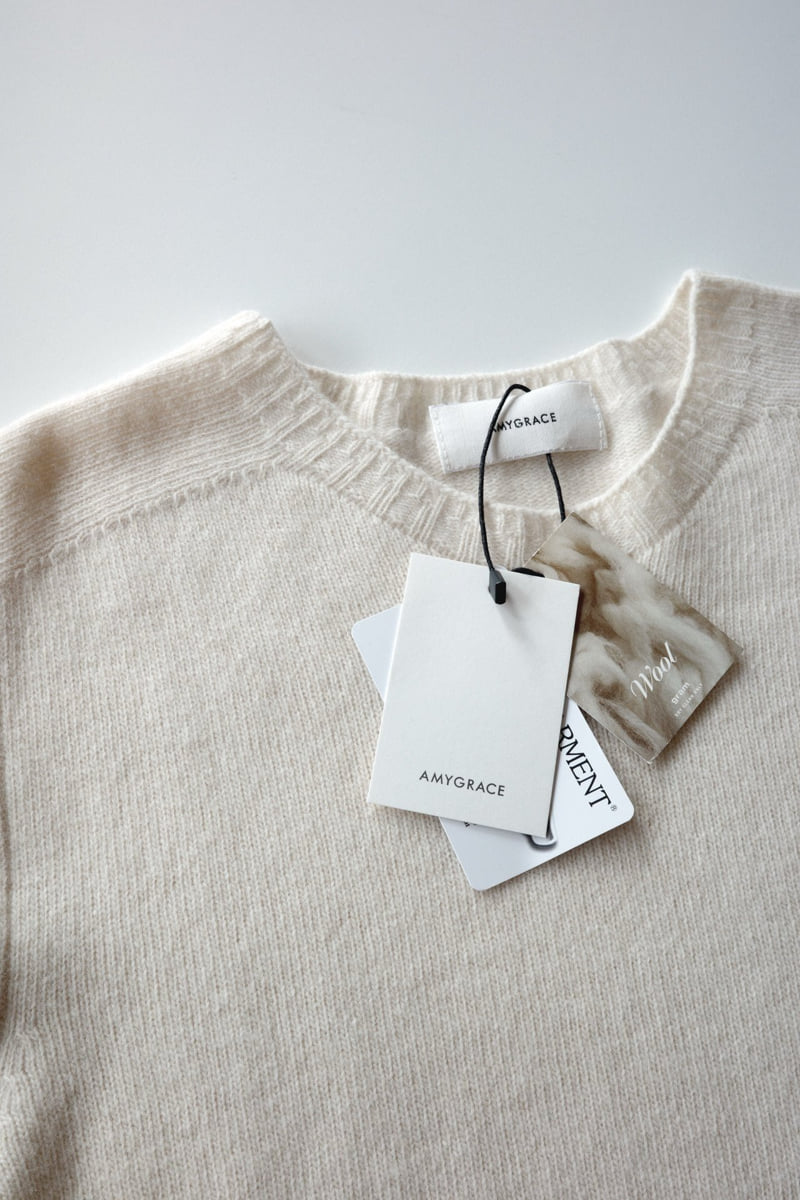 Amygrace - Korean Women Fashion - #womensfashion - Zenta Wholegarment Knit - 5