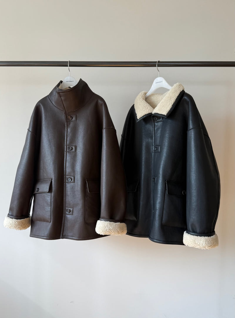 Amygrace - Korean Women Fashion - #womensfashion - Lois Reversible Mustang Jacket - 11