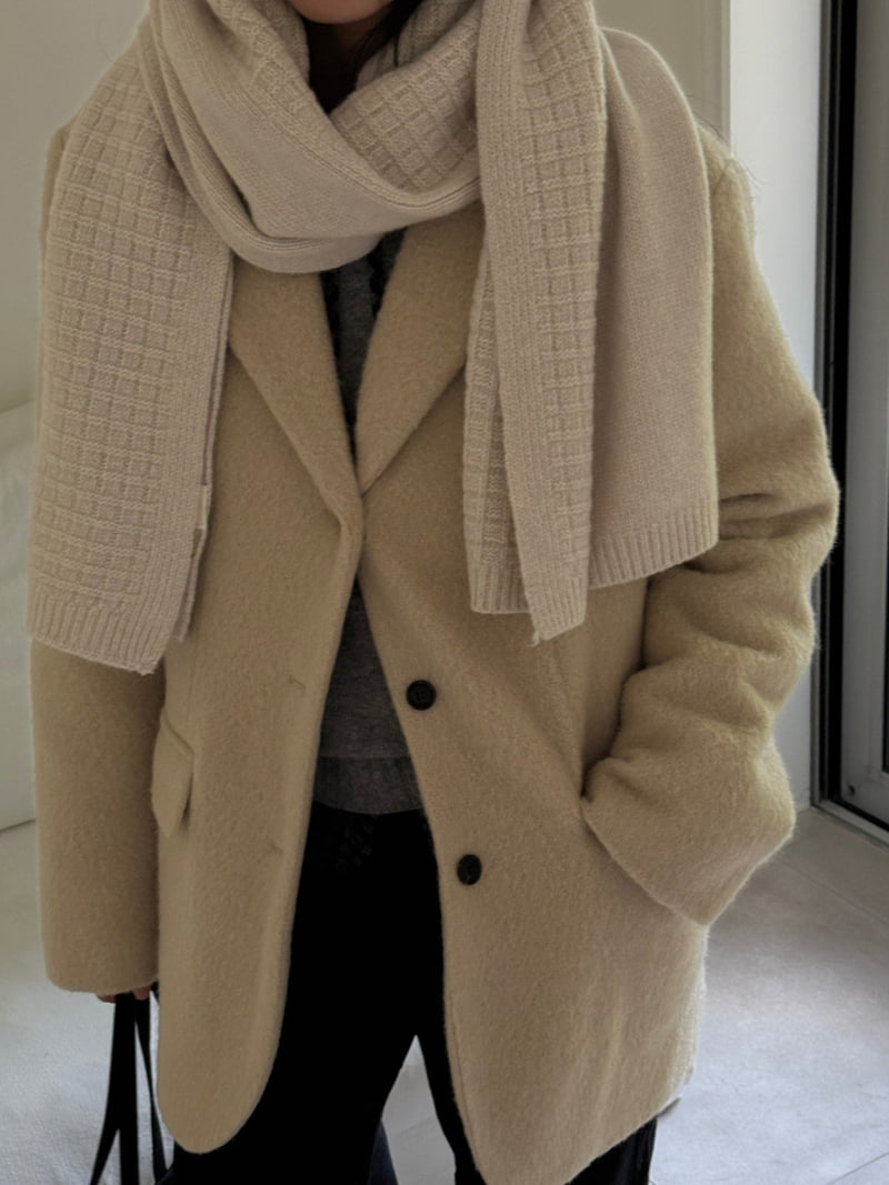 Amygrace - Korean Women Fashion - #womensfashion - Half Half Muffler - 6