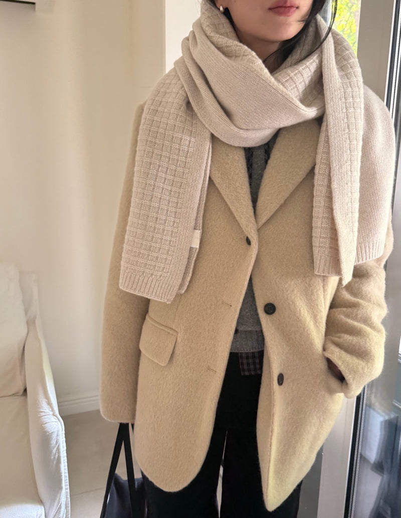Amygrace - Korean Women Fashion - #womensfashion - Half Half Muffler - 8