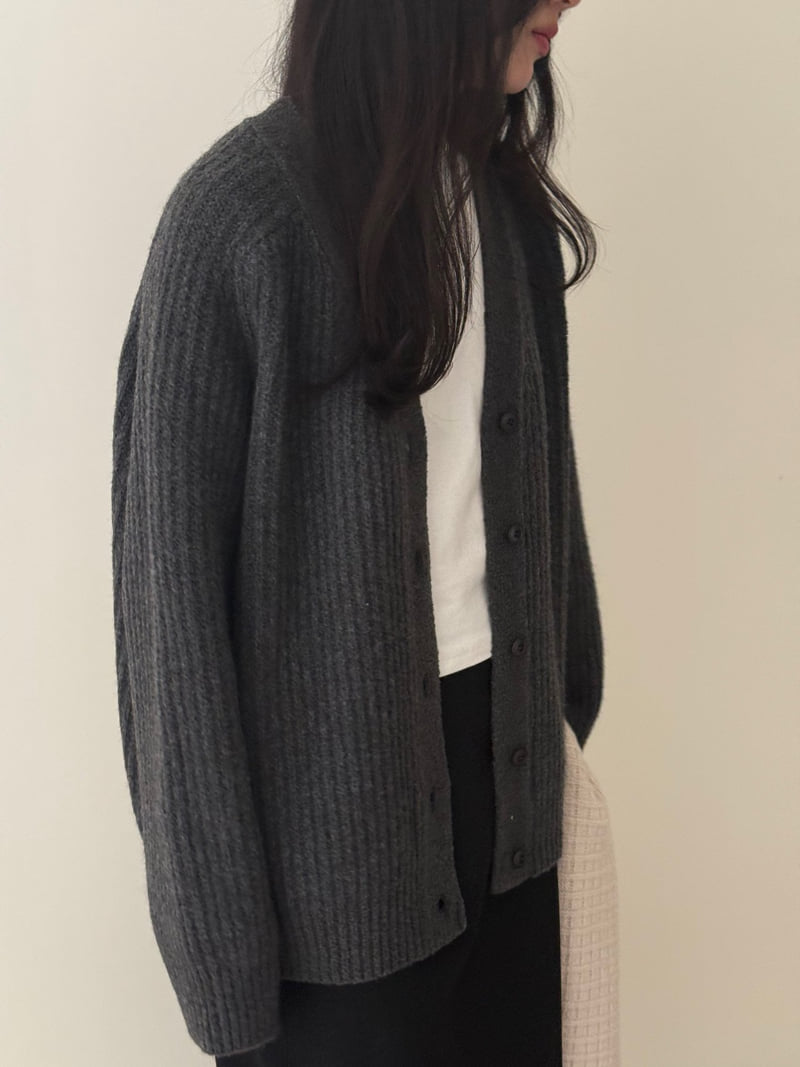 Amygrace - Korean Women Fashion - #womensfashion - Double V Alpaca Cardigan - 6