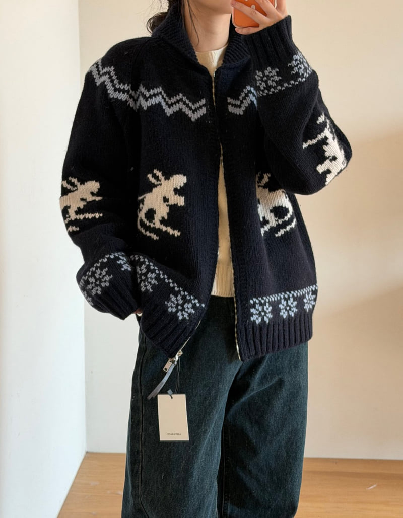 Amygrace - Korean Women Fashion - #womensfashion - Benf Cowichan Cardigan - 3