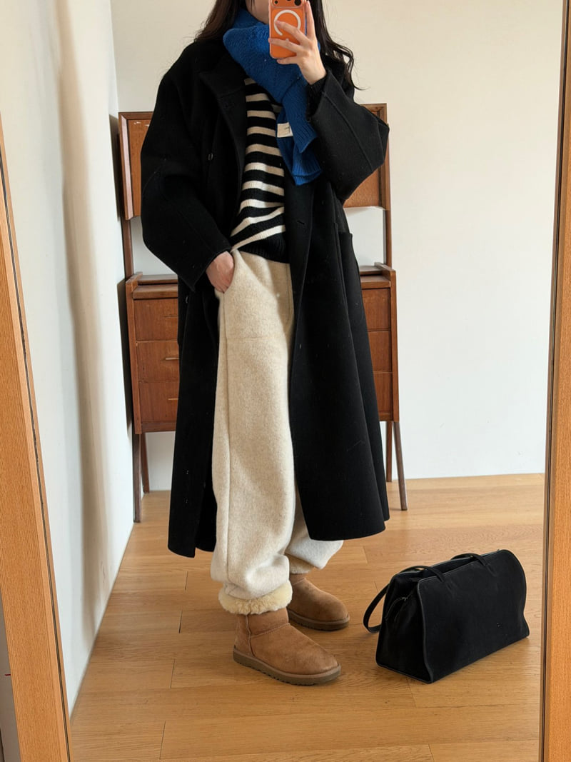 Amygrace - Korean Women Fashion - #womensfashion - Double Raglan Handmade Coat - 5