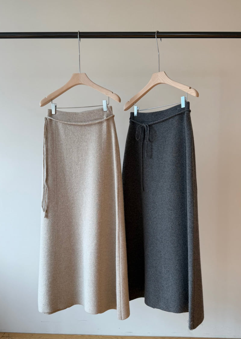 Amygrace - Korean Women Fashion - #womensfashion - Merci Knit Maxi Wool Skirt