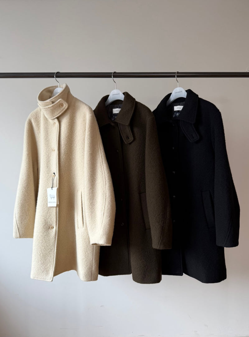 Amygrace - Korean Women Fashion - #womensfashion - Maison Alpaca Quilted Coat - 12