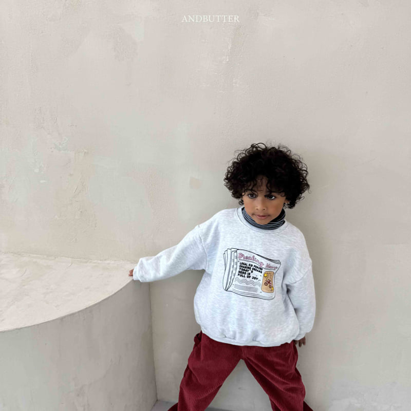 Andbutter - Korean Children Fashion - #Kfashion4kids - Paper Day Sweatshirt - 8