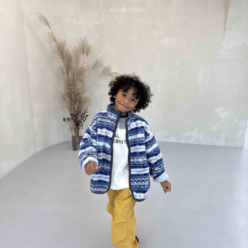 Andbutter - Korean Children Fashion - #kidzfashiontrend - Nordic Line Jacket - 4