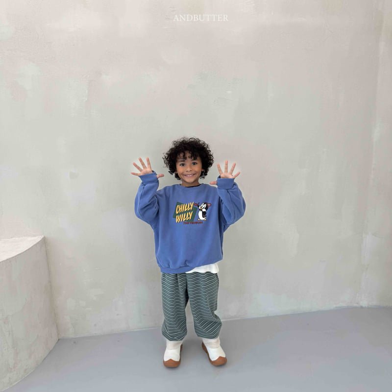 Andbutter - Korean Children Fashion - #Kfashion4kids - Mellow Stripe Jogger Pants - 5