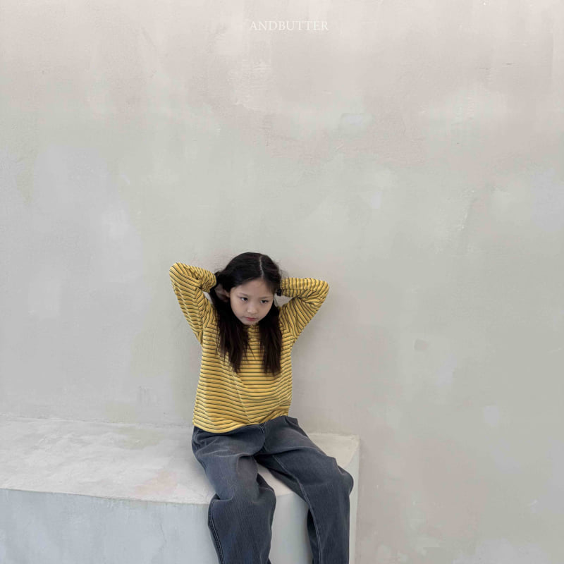 Andbutter - Korean Children Fashion - #childofig - Rib Black Pants - 6
