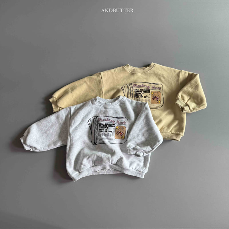 Andbutter - Korean Children Fashion - #childrensboutique - Paper Day Sweatshirt