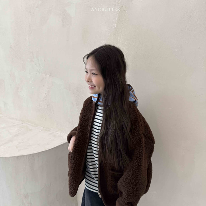 Andbutter - Korean Children Fashion - #childrensboutique - Round Fleece Jacket - 12