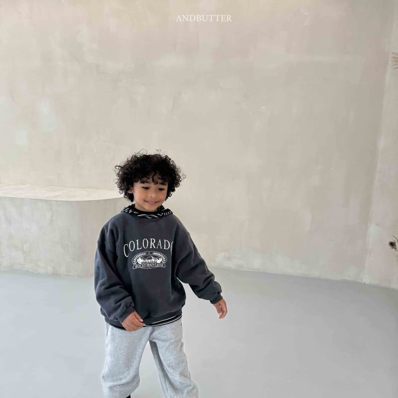 Andbutter - Korean Children Fashion - #childofig - Cozy Mountain Sweatshirt - 4