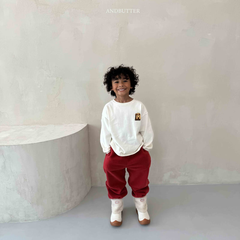 Andbutter - Korean Children Fashion - #childrensboutique - Fleece Line Jogger Pants - 12