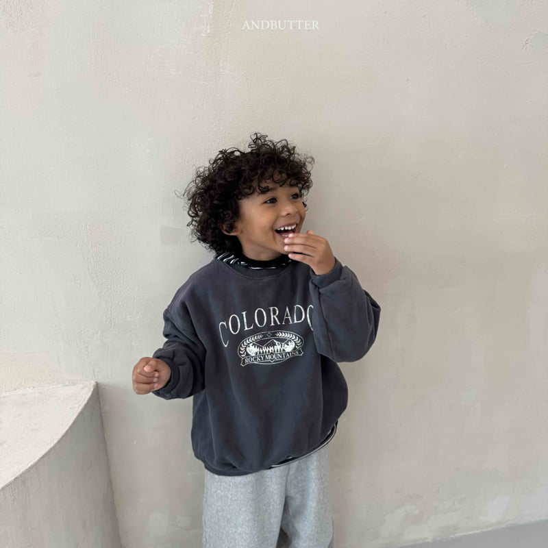 Andbutter - Korean Children Fashion - #designkidswear - Cozy Mountain Sweatshirt - 5