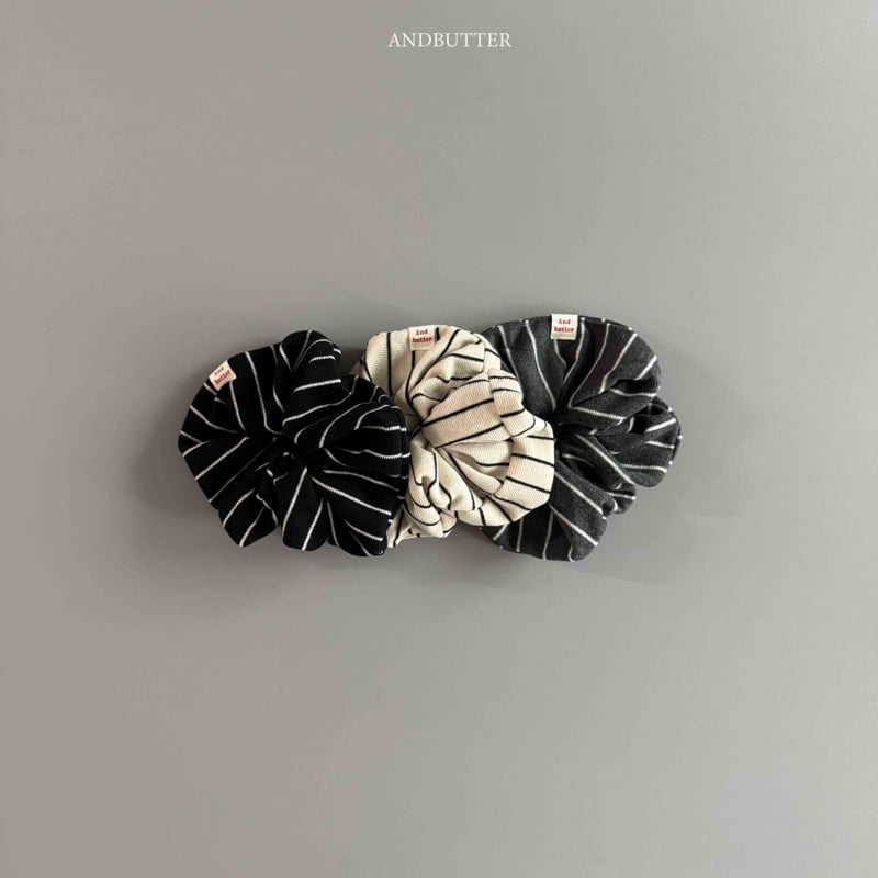 Andbutter - Korean Children Fashion - #fashionkids - Stripe Scrunchie - 2