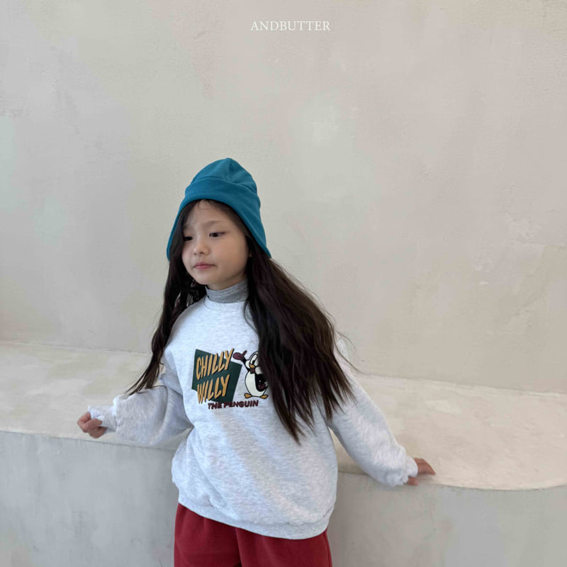 Andbutter - Korean Children Fashion - #discoveringself - Penguin Warmer Sweatshirt - 4