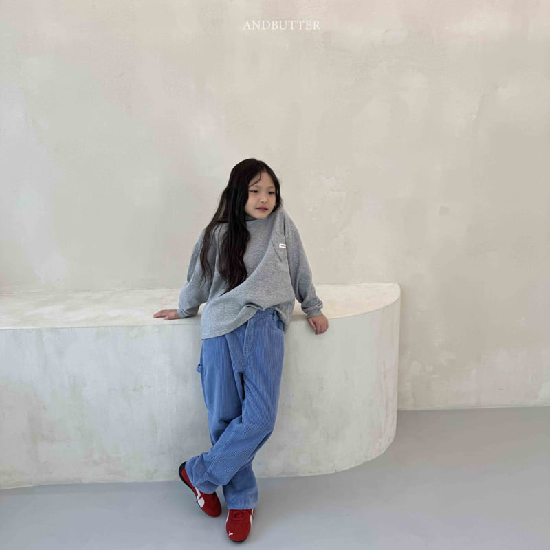 Andbutter - Korean Children Fashion - #fashionkids - Eyelet Heart Turtleneck Tee - 9