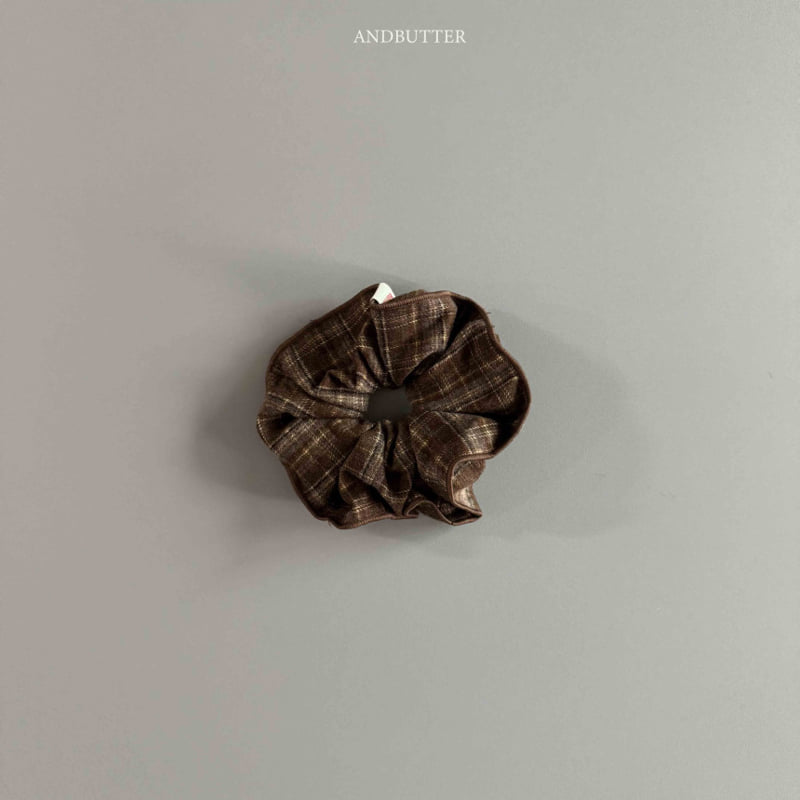 Andbutter - Korean Children Fashion - #discoveringself - Soft Check Scrunchie - 4