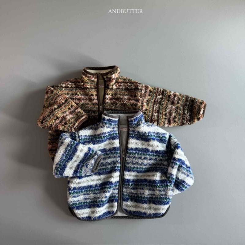 Andbutter - Korean Children Fashion - #kidsshorts - Nordic Line Jacket