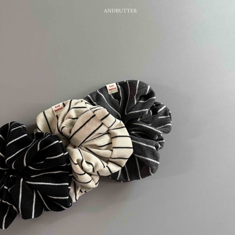 Andbutter - Korean Children Fashion - #kidsshorts - Stripe Scrunchie - 3