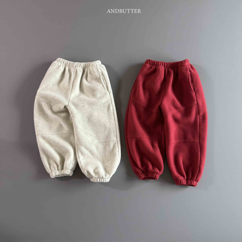 Andbutter - Korean Children Fashion - #kidsstore - Fleece Line Jogger Pants