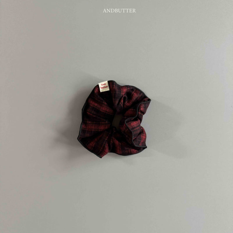 Andbutter - Korean Children Fashion - #kidsstore - Soft Check Scrunchie - 6