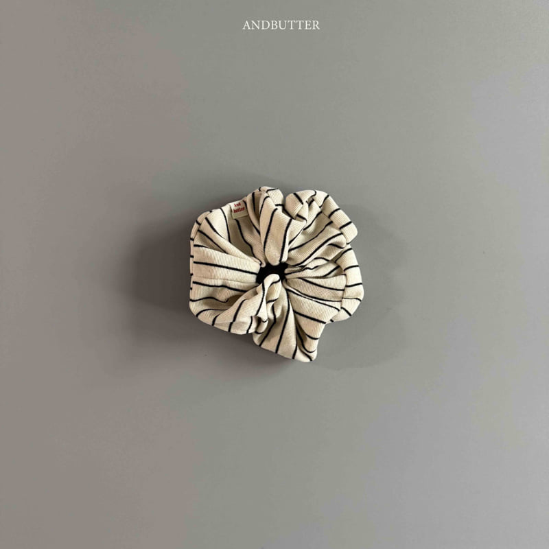Andbutter - Korean Children Fashion - #kidzfashiontrend - Stripe Scrunchie - 5