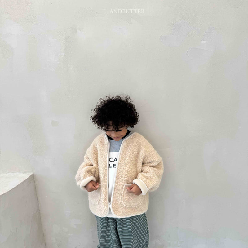 Andbutter - Korean Children Fashion - #Kfashion4kids - Round Fleece Jacket - 4