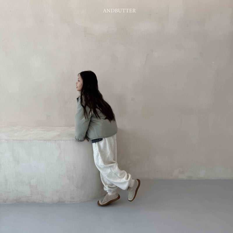 Andbutter - Korean Children Fashion - #Kfashion4kids - Fleece Line Jogger Pants - 4