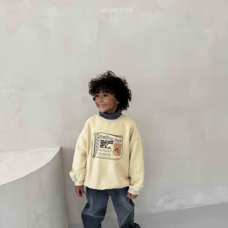 Andbutter - Korean Children Fashion - #magicofchildhood - Paper Day Sweatshirt - 10