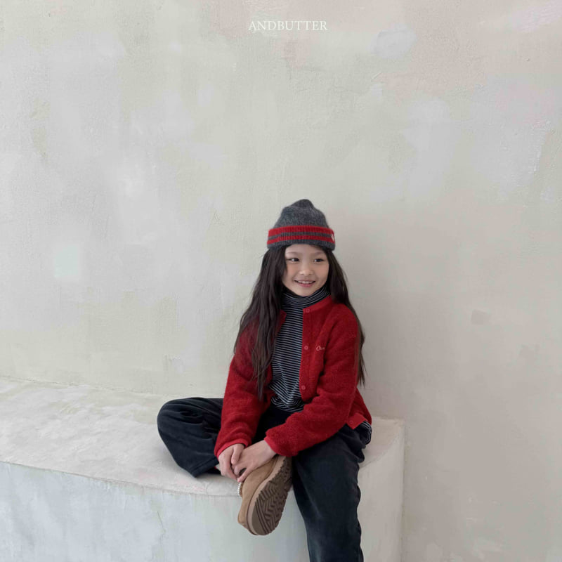 Andbutter - Korean Children Fashion - #littlefashionista - Creamy Cardigan - 4