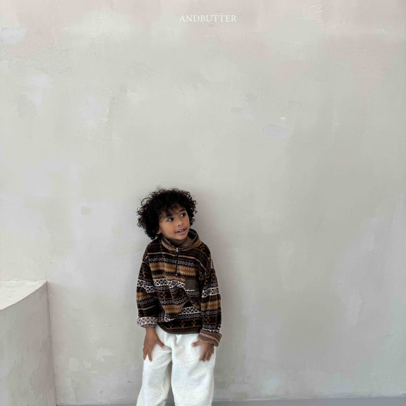 Andbutter - Korean Children Fashion - #minifashionista - Paragon Pocket Fleece Top - 10