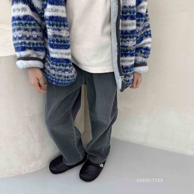 Andbutter - Korean Children Fashion - #magicofchildhood - Rib Black Pants - 4