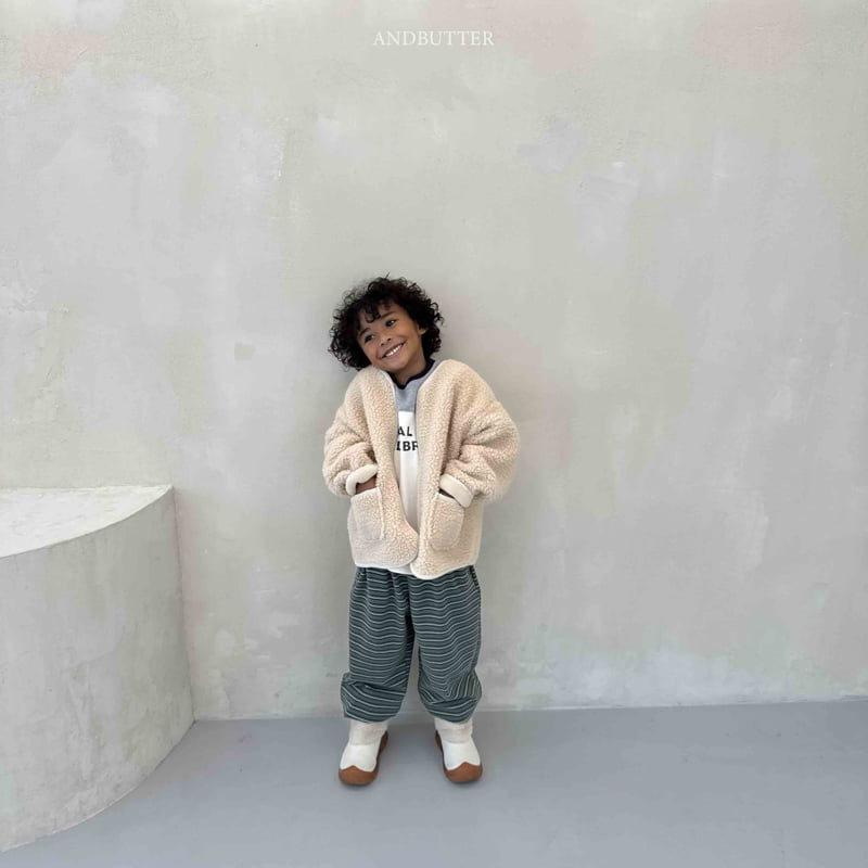 Andbutter - Korean Children Fashion - #minifashionista - Mellow Stripe Jogger Pants - 8