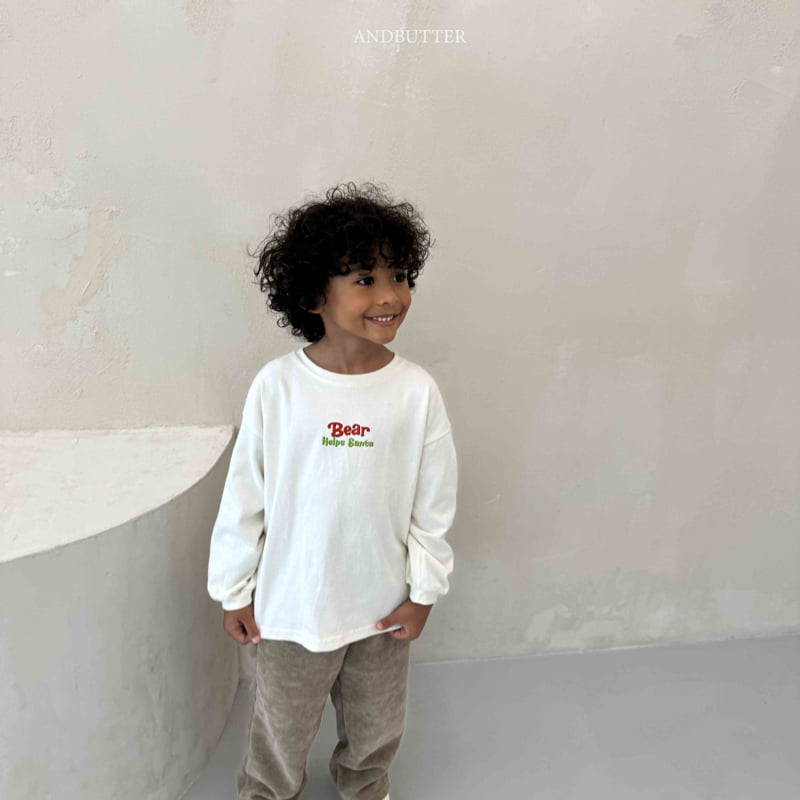 Andbutter - Korean Children Fashion - #prettylittlegirls - Santa Bear Tee - 10