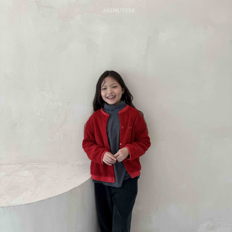 Andbutter - Korean Children Fashion - #prettylittlegirls - Creamy Cardigan - 6