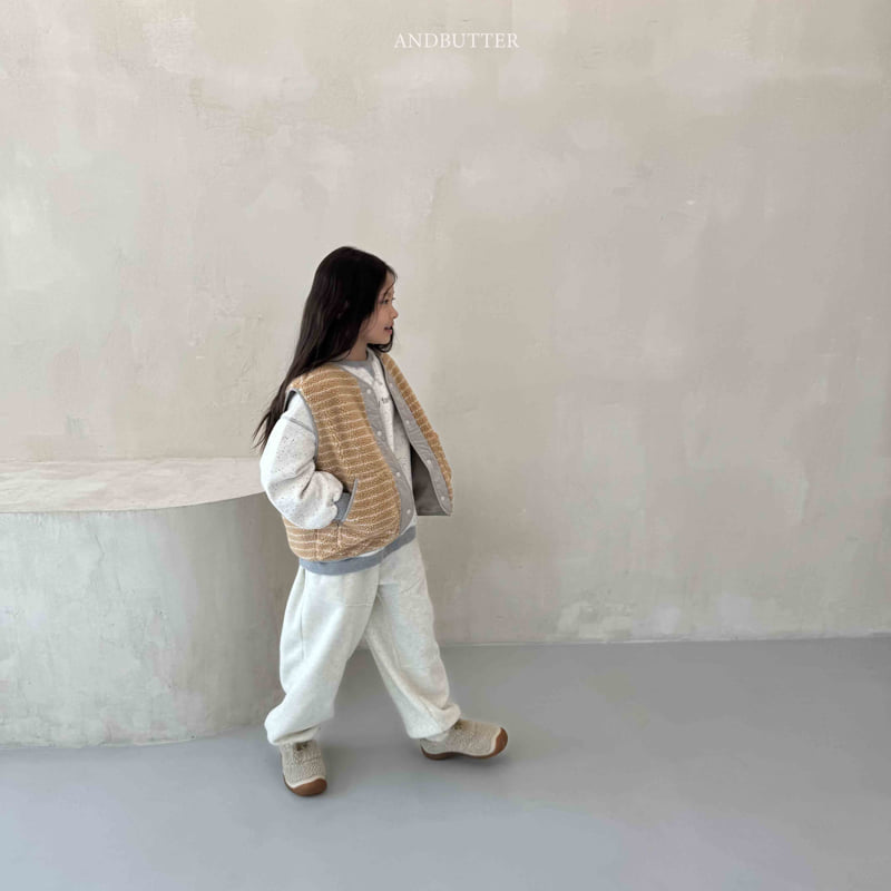 Andbutter - Korean Children Fashion - #prettylittlegirls - Fleece Line Jogger Pants - 7