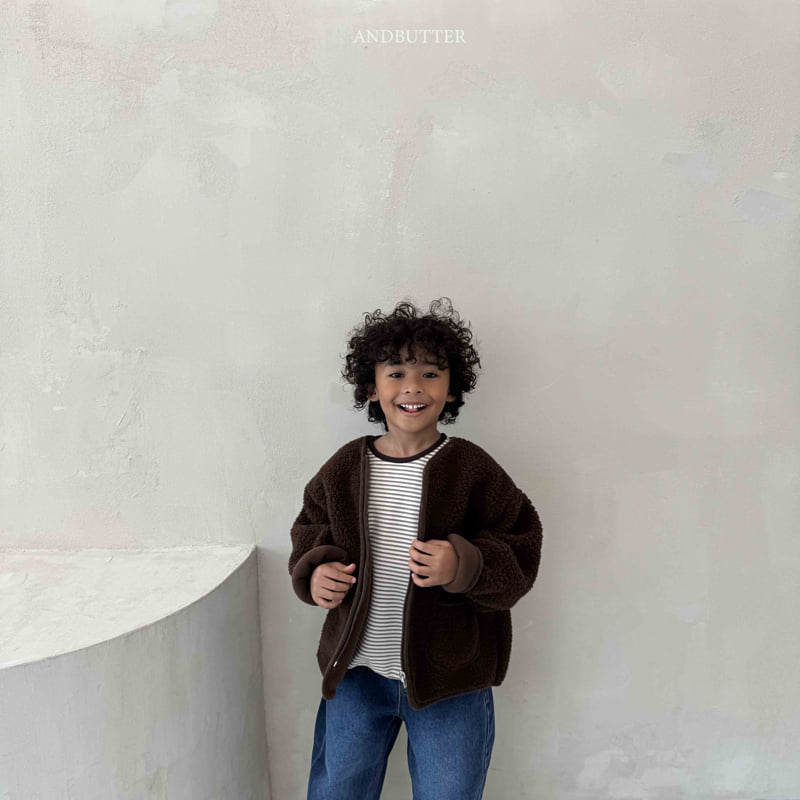 Andbutter - Korean Children Fashion - #stylishchildhood - Round Fleece Jacket - 10