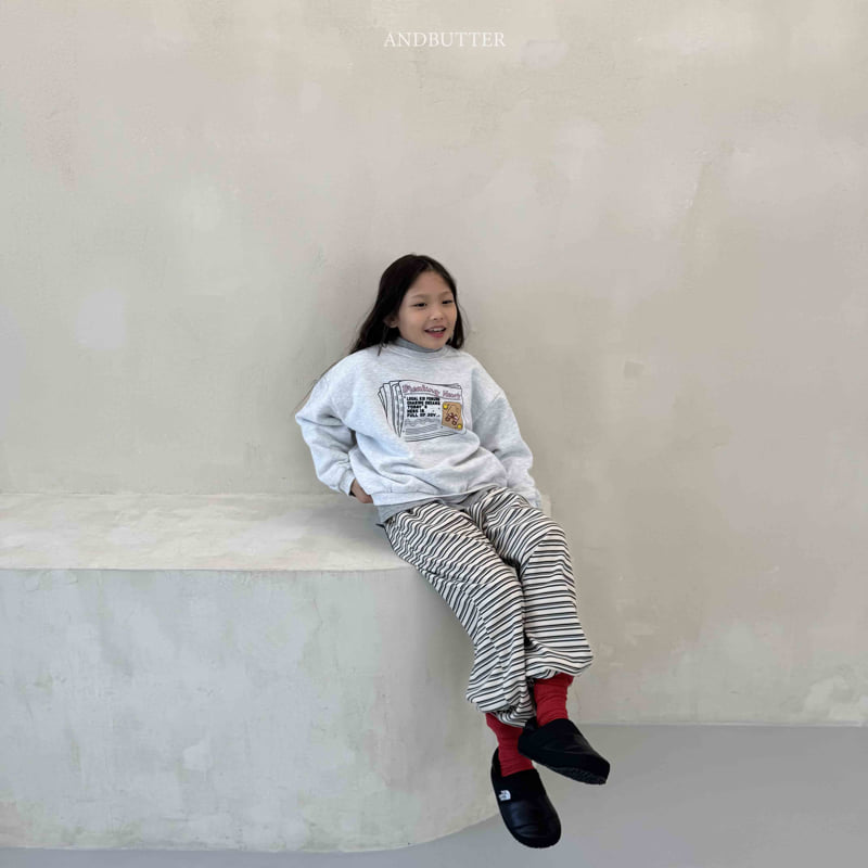 Andbutter - Korean Children Fashion - #stylishchildhood - Mellow Stripe Jogger Pants - 12