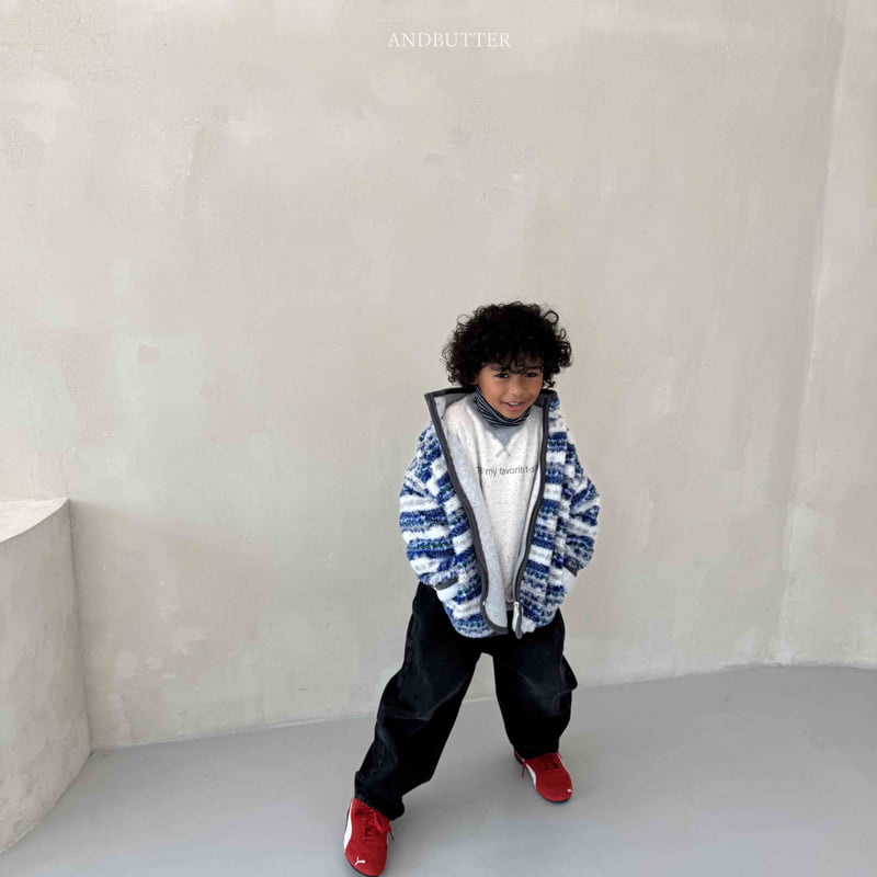 Andbutter - Korean Children Fashion - #todddlerfashion - Modern Curve Denim Pants - 12