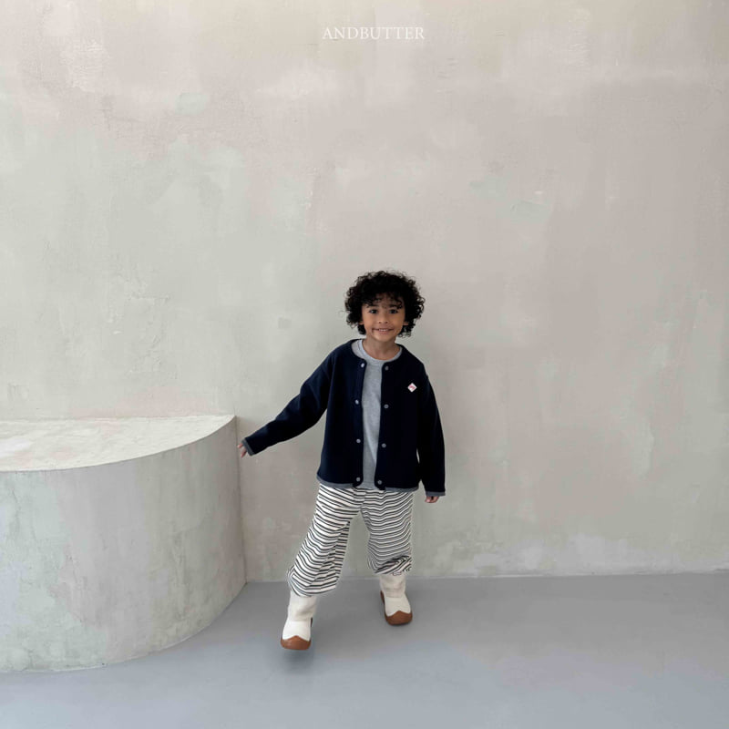 Andbutter - Korean Children Fashion - #todddlerfashion - Mellow Stripe Jogger Pants - 10