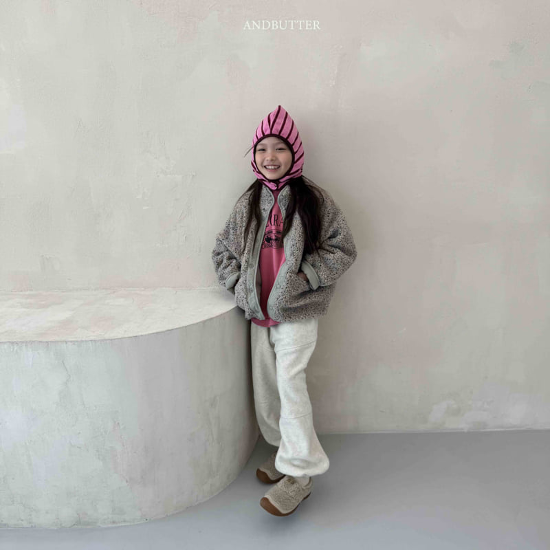 Andbutter - Korean Children Fashion - #todddlerfashion - Fleece Line Jogger Pants - 8