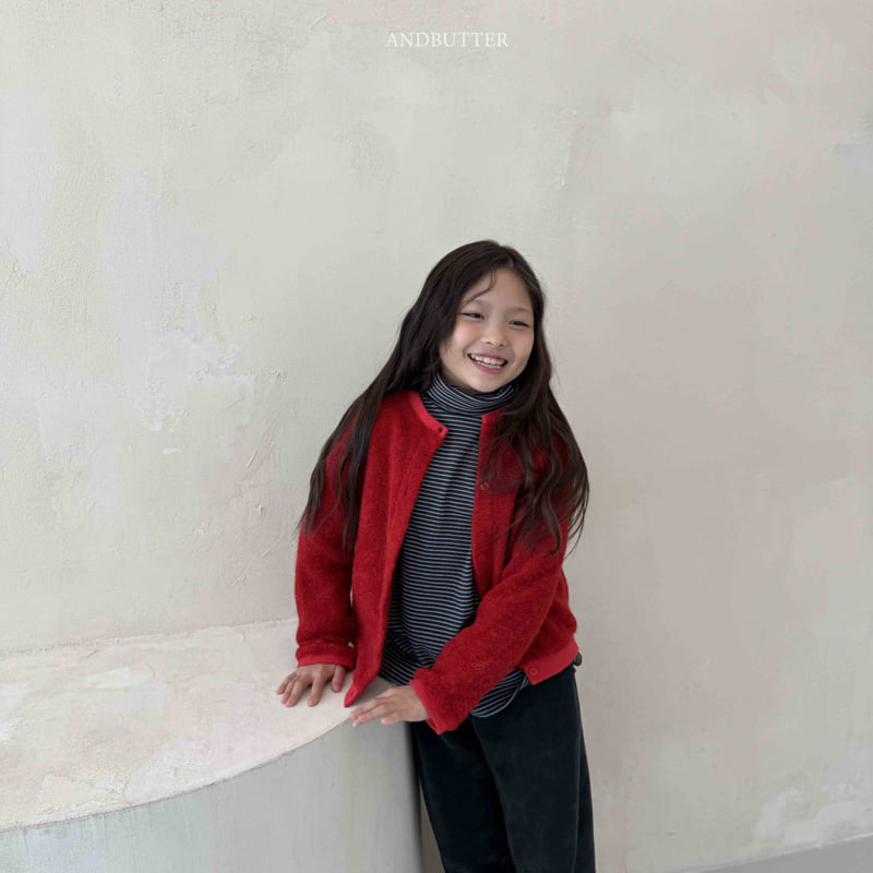 Andbutter - Korean Children Fashion - #toddlerclothing - Creamy Cardigan - 8