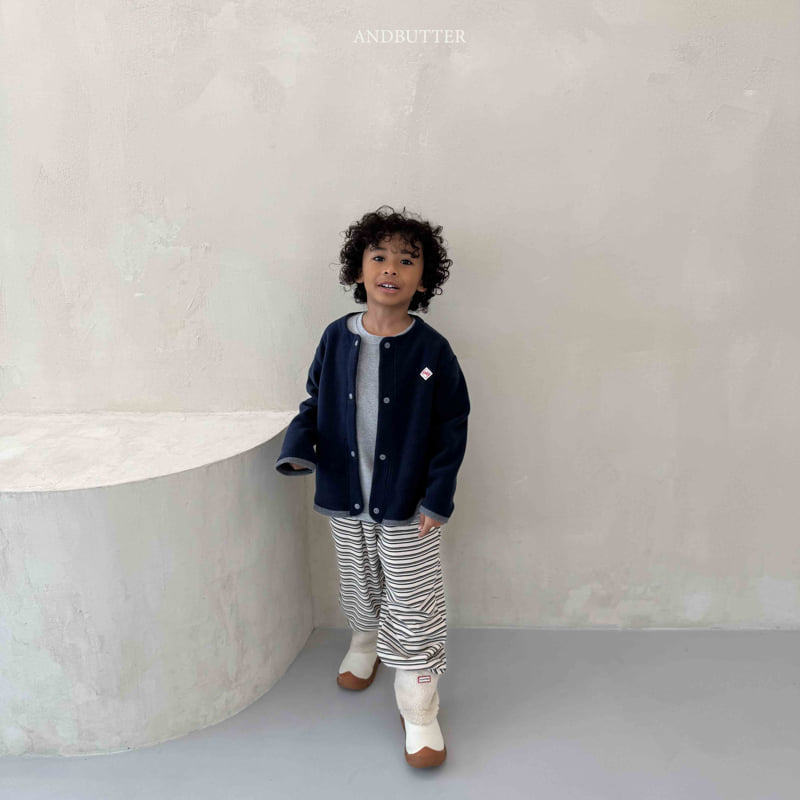 Andbutter - Korean Children Fashion - #toddlerclothing - Mellow Stripe Jogger Pants - 11