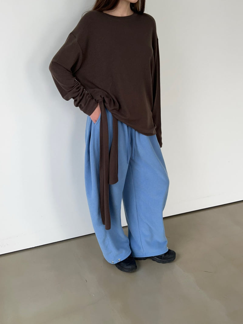 Another Avenue - Korean Women Fashion - #momslook - Terry Tuck Pants - 12