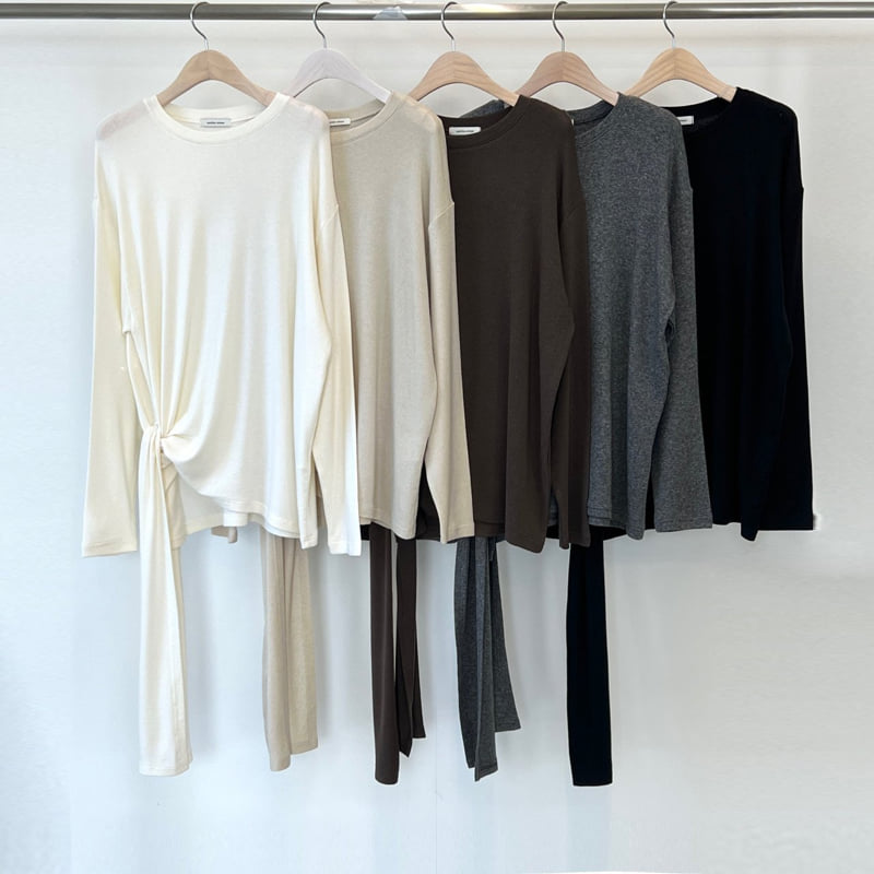 Another Avenue - Korean Women Fashion - #momslook - Waist Slim Tee