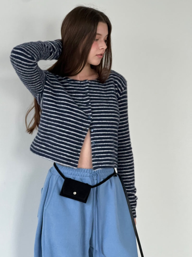 Another Avenue - Korean Women Fashion - #momslook - Newelle Stripe Cardigan - 6