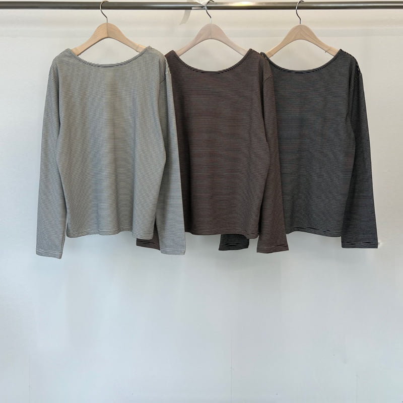 Another Avenue - Korean Women Fashion - #momslook - Stripe Back Ribbon Tee