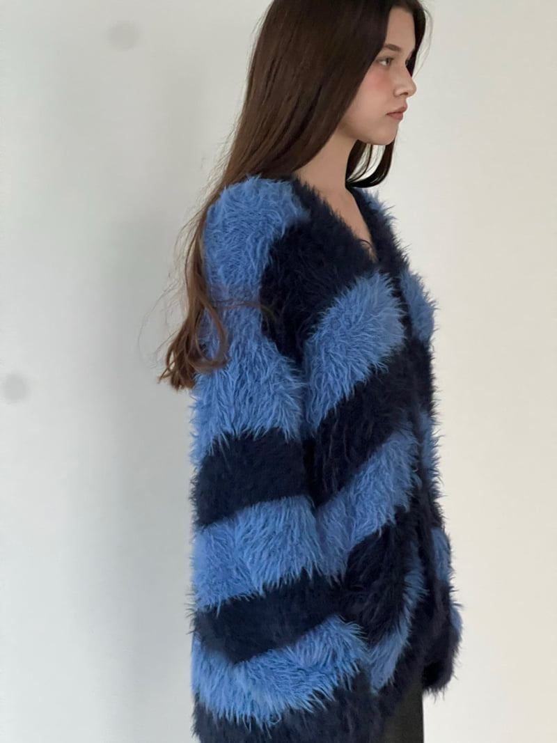 Another Avenue - Korean Women Fashion - #momslook - Multi Stripe Cardigan - 10